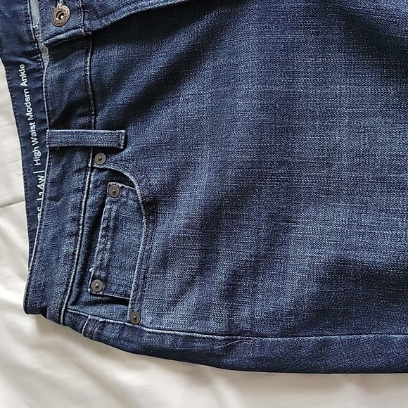 Talbots Jeans Flawless High Waist Modern Ankle Straight Leg 22W Stretch New - Picture 4 of 16